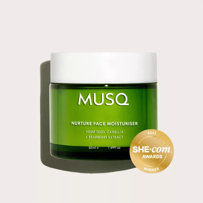 MUSQ Nurture Face Moisturiser Award Winning Hemp Seed Oil Skincare